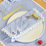 Silver Mist Hand Crochet Napkins - Set of 6