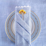 Silver Mist Hand Crochet Napkins - Set of 6