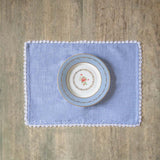 Silver Mist Hand Crochet Placemats - Set of 6