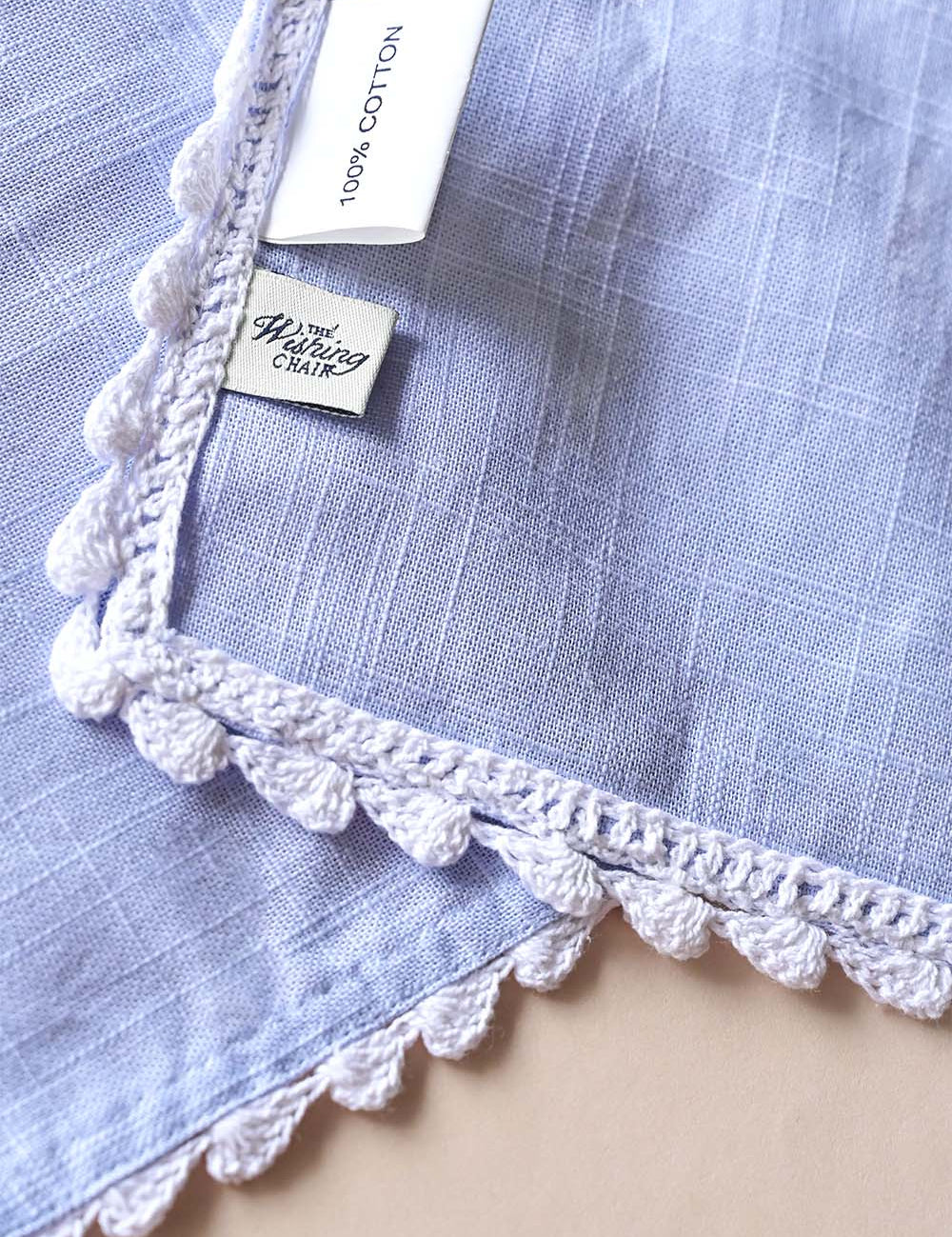 Silver Mist Hand Crochet Table Runner