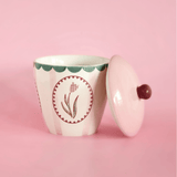 Skylark Handpainted Ceramic Coffee Mug With Lid 385 ml