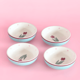 Skylark Handpainted Ceramic Nut Bowl - Set of 4