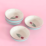 Skylark Handpainted Ceramic Nut Bowl - Set of 4