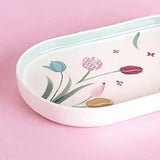 Skylark Handpainted Ceramic Oval Platter