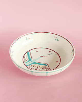 Skylark Handpainted Ceramic Pasta Bowl 21cm