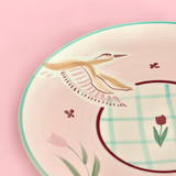 Skylark Handpainted Ceramic Round Plate 25cm