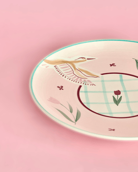 Skylark Handpainted Ceramic Round Plate 25cm