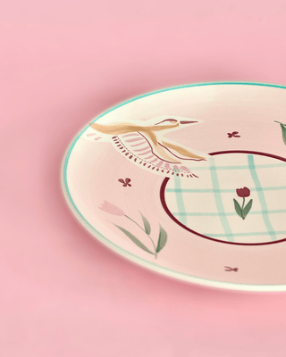 Skylark Handpainted Ceramic Round Plate 25cm