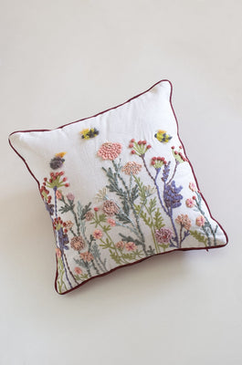 Soft furnishings Adwita Embroidered Cushion Cover