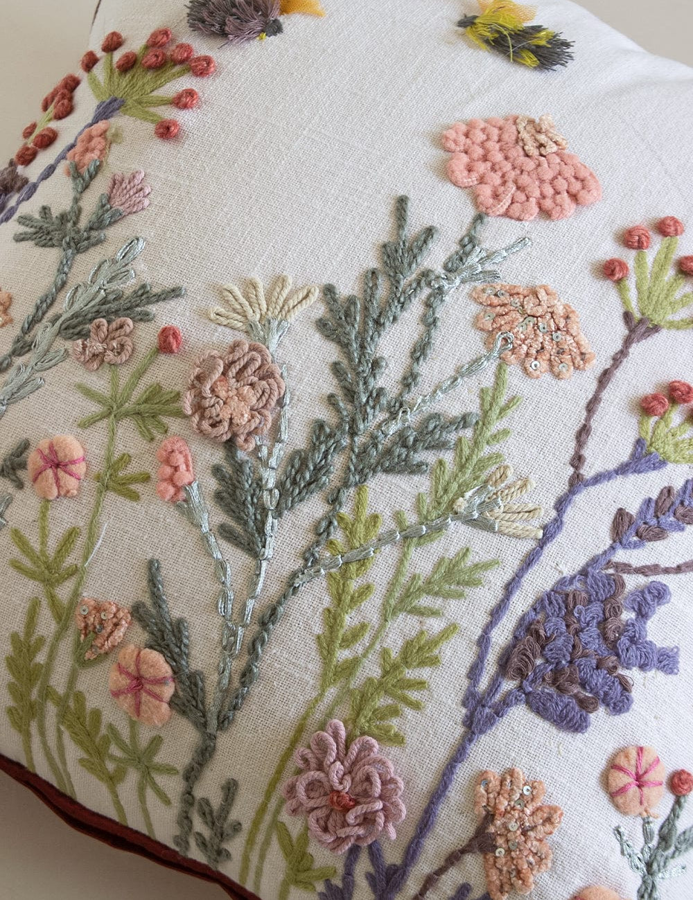 Soft furnishings Adwita Embroidered Cushion Cover