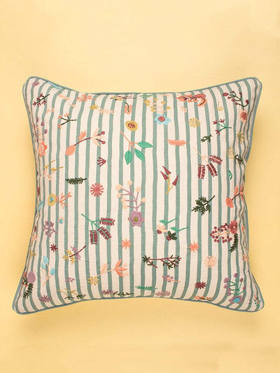 Soft furnishings Floral Stripes Cushion Cover