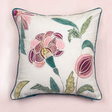Soft furnishings Jacobean Rose Embroidered Cushion Cover