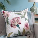Soft furnishings Jacobean Rose Embroidered Cushion Cover