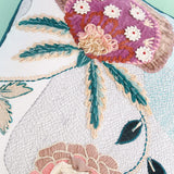 Soft furnishings Pink Petals Embroidered Cushion Cover