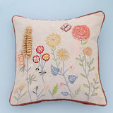 Soft furnishings Ranunculus Embroidered Cushion Cover