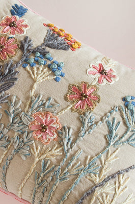 Soft furnishings Statice Embroidered Cushion Cover