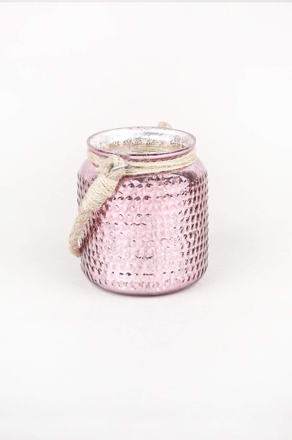 Sparkles Glass Votives with Jute Rope - Set of 3