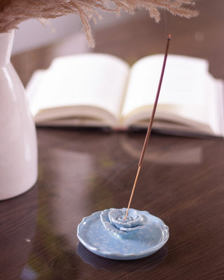 Speckled Serenity Ceramic Incense Holder