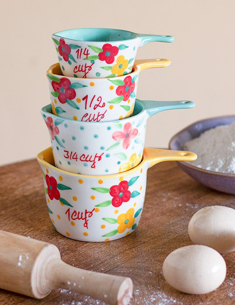 Spring Flowers Measuring Cup