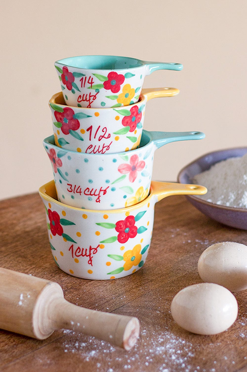 Spring Flowers Measuring Cup