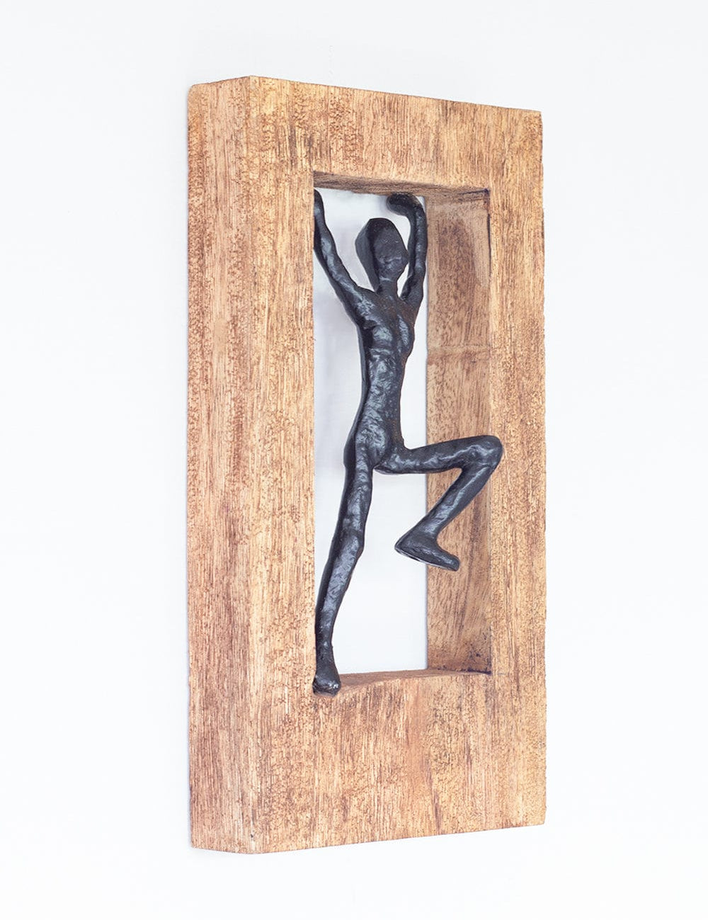 Standing Man Wood & Metal Wall Décor Frame