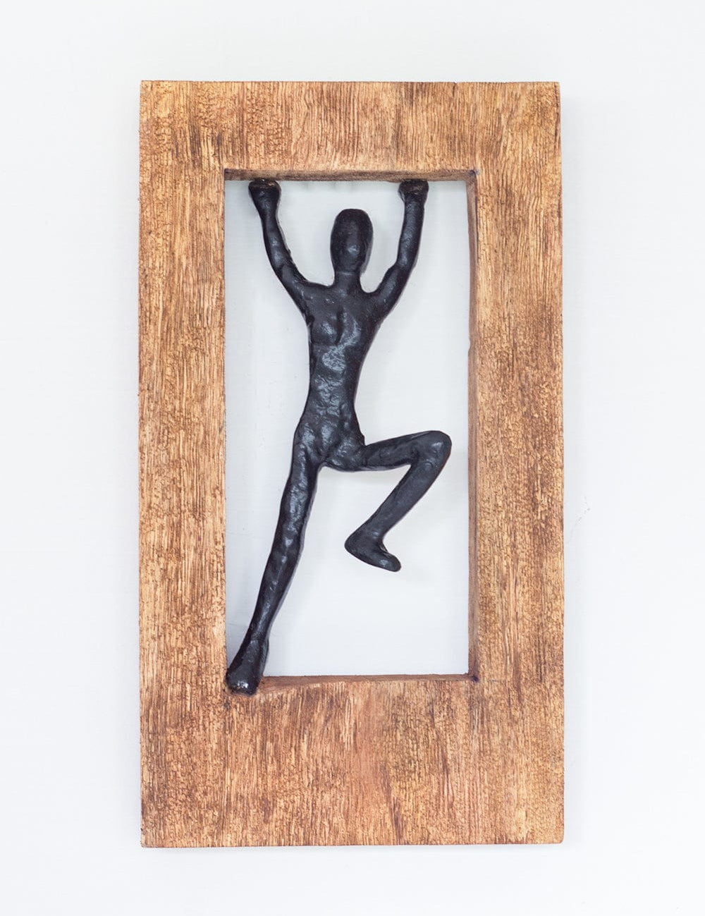 Standing Man Wood & Metal Wall Décor Frame
