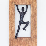 Standing Man Wood & Metal Wall Décor Frame