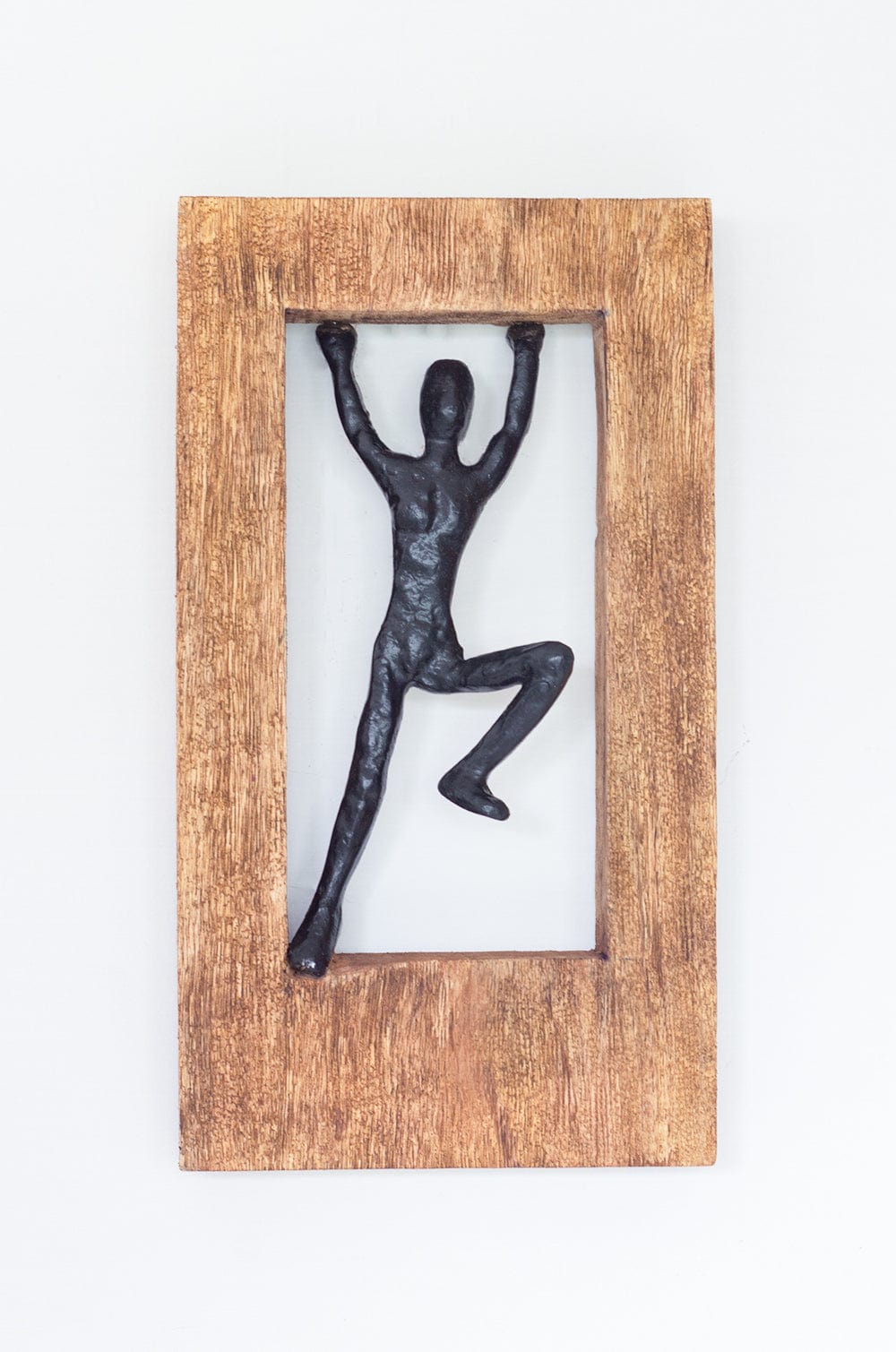 Standing Man Wood & Metal Wall Décor Frame