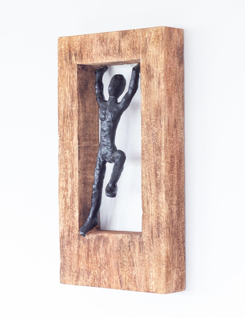 Standing Man Wood & Metal Wall Décor Frame