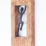 Standing Man Wood & Metal Wall Décor Frame