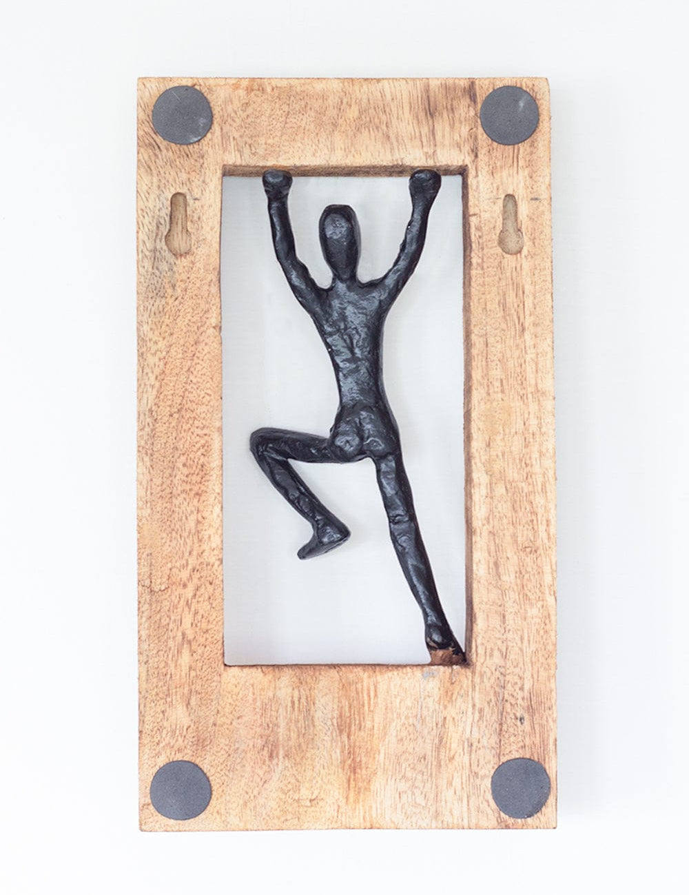 Standing Man Wood & Metal Wall Décor Frame
