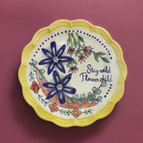 Stay Wild Flower Child Wall Plate