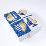 Storage Ace of Celebrations Hand Embroidery Beaded Cards Box