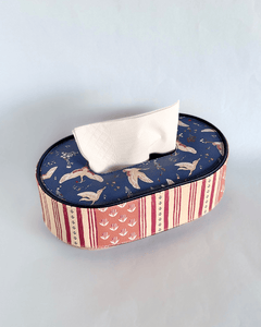 Storage Airborne Vegan Leather Tissue Box