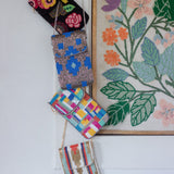 Storage Alice Hand Embroidered Phone Bag & Cards Holder with Cross Body Chain
