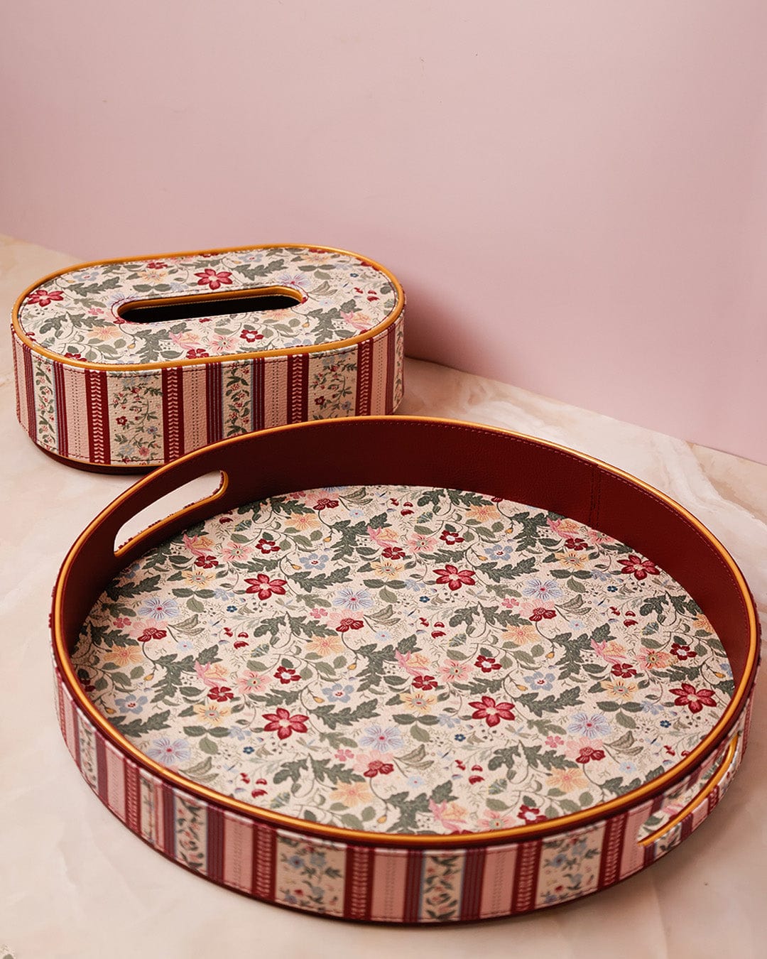 Storage Botanica Vegan Tray & Tissue Box Bundle | The Wishing Chair