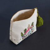 Storage House on a Hill Embroidered Pouch
