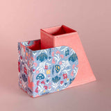 Storage Pearlised Paper Leather Secret Inkwell- Blue Meadow