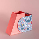 Storage Pearlised Paper Leather Secret Inkwell- Blue Meadow
