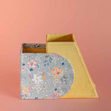 Storage Pearlised Paper Leather Secret Inkwell- Garden Fog
