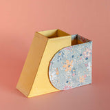 Storage Pearlised Paper Leather Secret Inkwell- Garden Fog