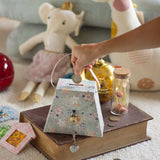 Storage Pearlised Paper Leather Triangle Piggy Bank - Garden Fog