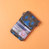 Storage Rewa Hand Embroidered Phone Bag & Cards Holder with Cross body Chain
