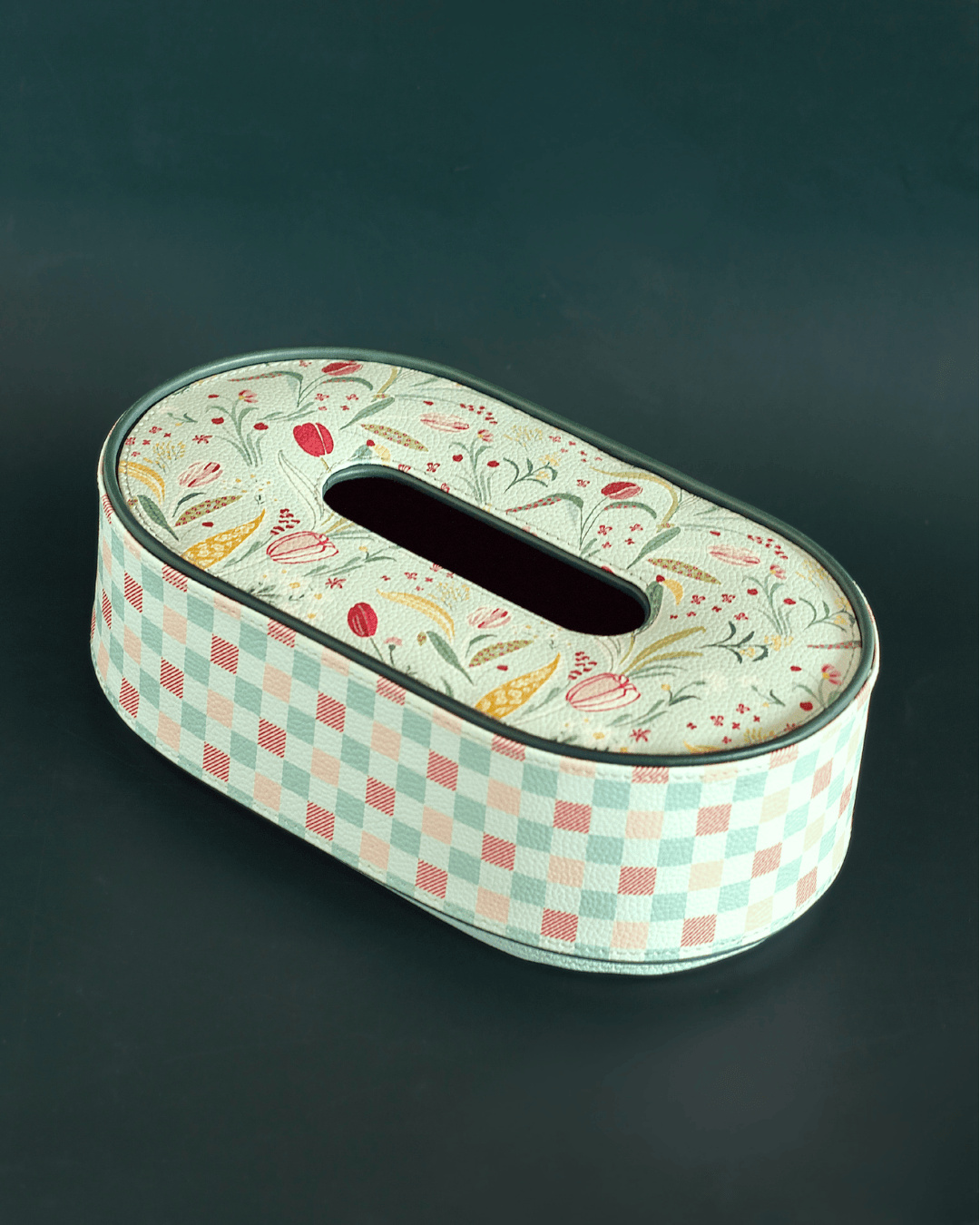 Storage Tulip Garden Vegan Leather Tissue Box | The Wishing Chair