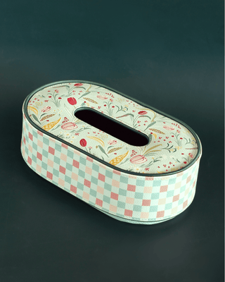 Storage Tulip Garden Vegan Leather Tissue Box