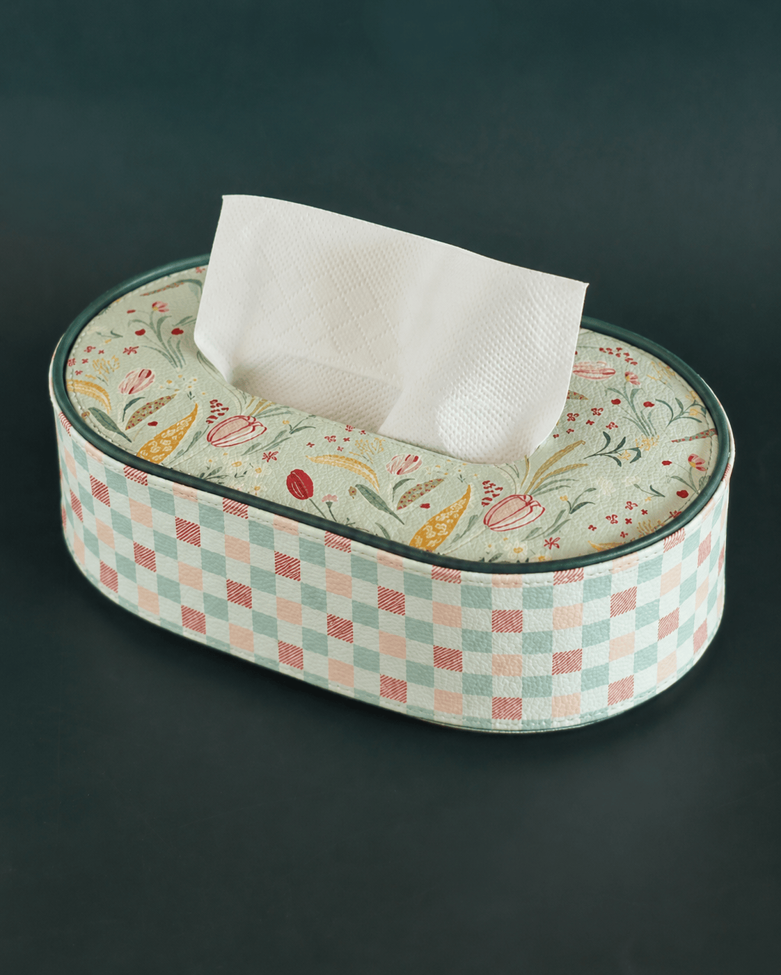 Storage Tulip Garden Vegan Leather Tissue Box | The Wishing Chair