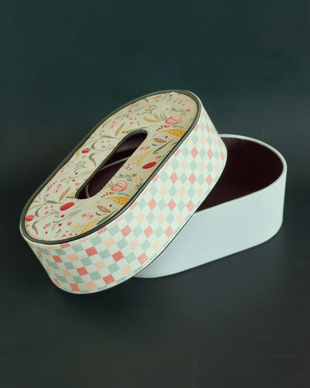 Storage Tulip Garden Vegan Leather Tissue Box | The Wishing Chair