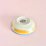Stripe & Stem Handpainted Ceramic Nut Bowl - Set of 4