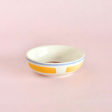 Stripe & Stem Handpainted Ceramic Nut Bowl - Set of 4