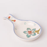 Stripe & Stem Handpainted Ceramic Spoon Rest | The Wishing Chair